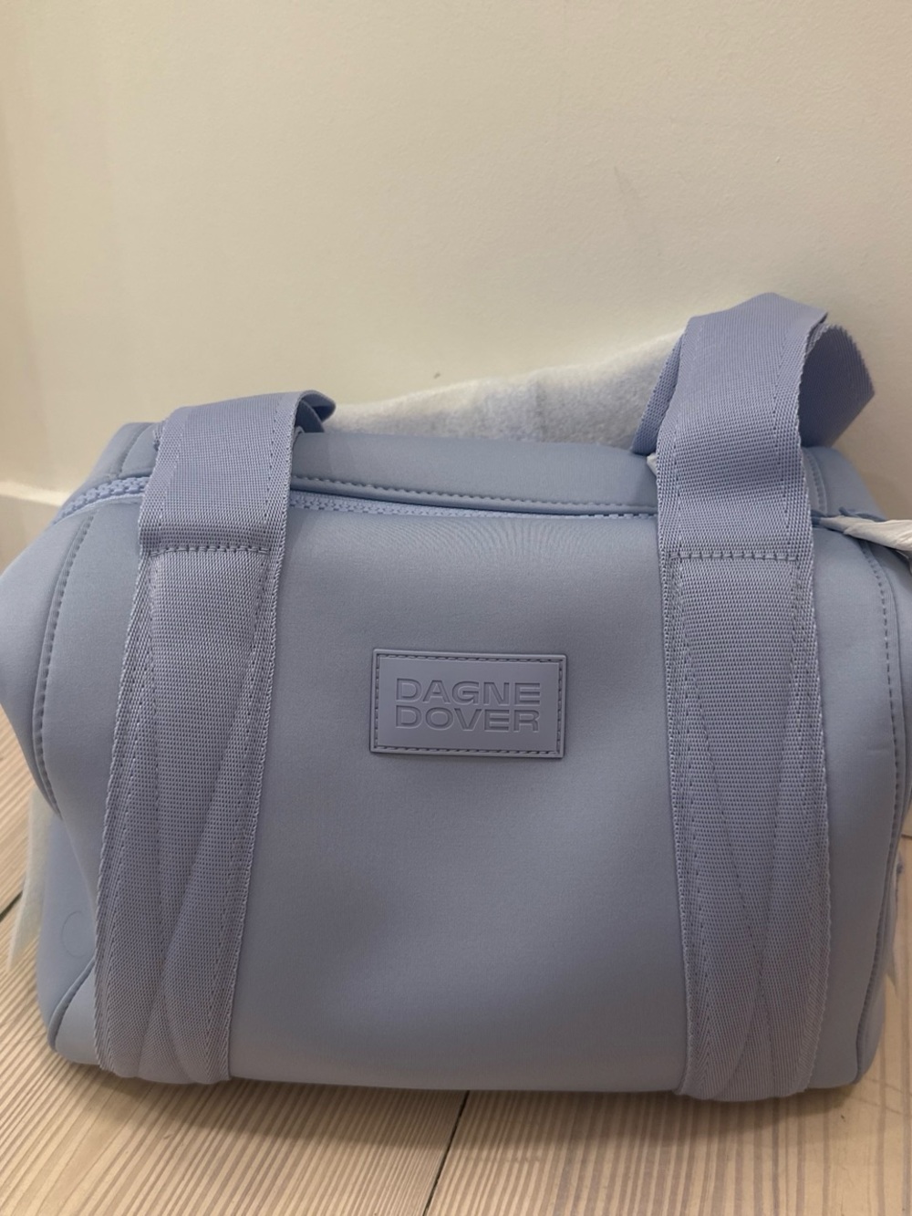 Dagne Dover Small Landon Carryall Bag in Light Blue Heron